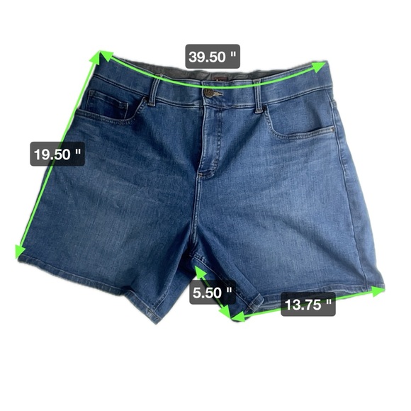 Lee Denim Shorts Size 18 - Classic Blue, Stylish & Comfortable Comfort Fit - Picture 8 of 9